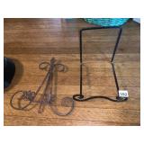 WROUGHT IRON DISPLAY STANDS (2).