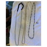COSTUME JEWELRY NECKLACES, FAUX PEARL STRANDS,