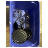 DECORATIVE METAL BIRD CAGE TOPPERS (4) AND