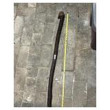 VTG HAND-CARVED WOODEN WALKING STICK, FIGURAL