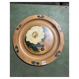 VTG TUPELO WARE HAND PAINTED WOODEN SERVING TRAY,