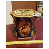 JAPANESE PORCELAIN HEXAGONAL VASE, DRAGON AND
