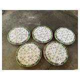 MOSAIC TILE GARDEN STEPPING STONES W/ DRAGONFLY