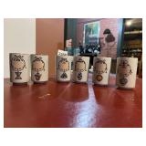 VTG JAPANESE PORCELAIN SAKE CUPS, CRACKLE GLAZE