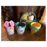 FELT EASTER BASKETS, BUNNY, LLAMA, AND TURTLE