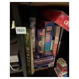 ASSORTED BOARD GAMES (8) AND PLAYING CARDS (10),