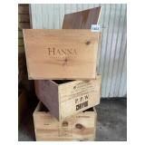 ASSORTED VTG WOODEN WINE CRATES (3), INCLUDES