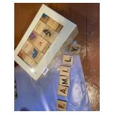 POTTERY BARN KIDS ALPHABET BLOCKS, WOODEN, NIB,