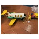 FISHER-PRICE PULL TOY AIRPLANE AND TOOT-TOOT
