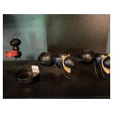 NEW CREATIVE ENTERPRISES METAL ANT FIGURINES,