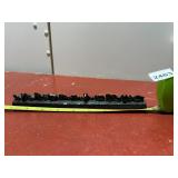 CAST IRON ANIMAL FIGURINE STRIP, MADE IN JAPAN.