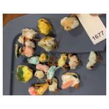 VTG CHENILLE EASTER CHICKS, ASSORTED COLORS, SOME