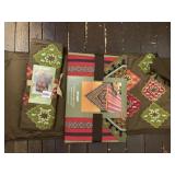 PIER 1 IMPORTS EMBROIDERED TABLE RUNNERS,