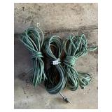 GREEN OUTDOOR EXTENSION CORDS (3).
