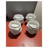 LE GOURMET CHEF PORCELAIN LION HEAD SOUP BOWLS