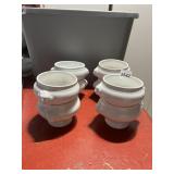 LE GOURMET CHEF PORCELAIN LION HEAD SOUP BOWLS
