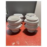 LE GOURMET CHEF PORCELAIN LION HEAD SOUP BOWLS