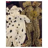 VTG ANIMAL COSTUMES, DALMATIAN AND LEOPARD