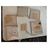POTTERY BARN METAL AND GLASS HANGING PHOTO
