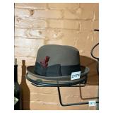 DOBBS FIFTH AVENUE FEDORA, BROWN FELT, SIZE 7