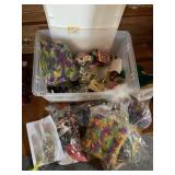 MARDI GRAS PARTY SUPPLIES, MASKS, BEADS, FEATHER