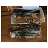 ASSORTED DECORATIVE FLORAL PICKS, GOLDEN SPRAYS,