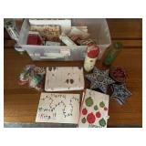 ASSORTED HOLIDAY GIFT WRAPPING SUPPLIES, GIFT