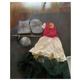 COSTUME LOT, KNIGHT ARMOR SET W/ BREASTPLATE,