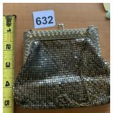 VTG METAL MESH EVENING BAG, BRONZE TONE, CHAIN