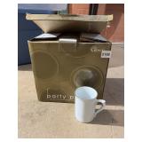 GIBSON EVERYDAY PARTY PACK PORCELAIN MUGS, GOLD