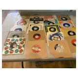 ASSORTED VTG 45 RPM VINYL RECORDS (24), INCLUDES