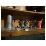 VTG ALUMINUM COFFEE PERCOLATOR, CHROME PLATED