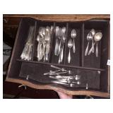 1847 ROGERS BROS SILVERPLATE FLATWARE SET,