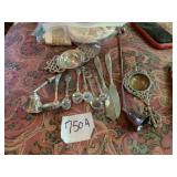 SILVER-TONE METAL TEA ACCESSORIES, INCLUDES