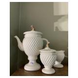 RAYMOND WAITES EMPIRE CERAMIC TEA SERVICE, BASKET
