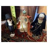VTG DOLLS, INCLUDES MALE FIGURE IN FORMAL ATTIRE,