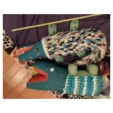 FABRIC ALLIGATOR PLUSH TOYS (2), KAPOK FILLING,