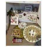 PETER RABBIT THEMED LOT, INCLUDES PLATES,