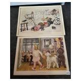 F. ROJANKOVSKY PRINTS, JACK AND JILL, MARY HAD A
