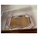 JULIA KNIGHT OCTAGONAL TRAY, METAL W/ MOTHER OF