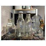 TRICKLING SPRINGS CREAMERY GLASS MILK BOTTLE,