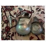 BOARDMAN COLONIAL PEWTER BOWL, SMALL PEWTER DISH,