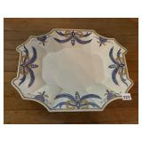 FILLER HAND-PAINTED PORCELAIN SERVING PLATTER,