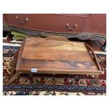 WOOD FOLDING BREAKFAST TRAY, FOLDING LEGS,