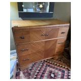 ART DECO STYLE DRESSER, VENEERED FRONT,