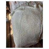 ASSORTED TEXTILES, CROCHETED THROW, KNIT BLANKET,
