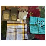 ESPRIT BANDANNA, PLAID COTTON SCARF, (2) GEL HAND