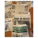 ASSORTED VTG NEWSPAPERS, INCL PITTSBURGH