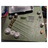 VTG KITCHEN TOOLS, MOLDED ALUMINUM JELLO MOLDS,