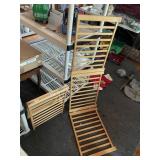 WOODEN FOLDING LADDER BACK ROOM DIVIDER OR SCREEN